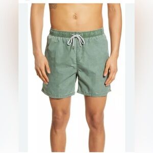Vintage Summer Men’s Summer Washed Nylon Swim Trunks- Sz Medium